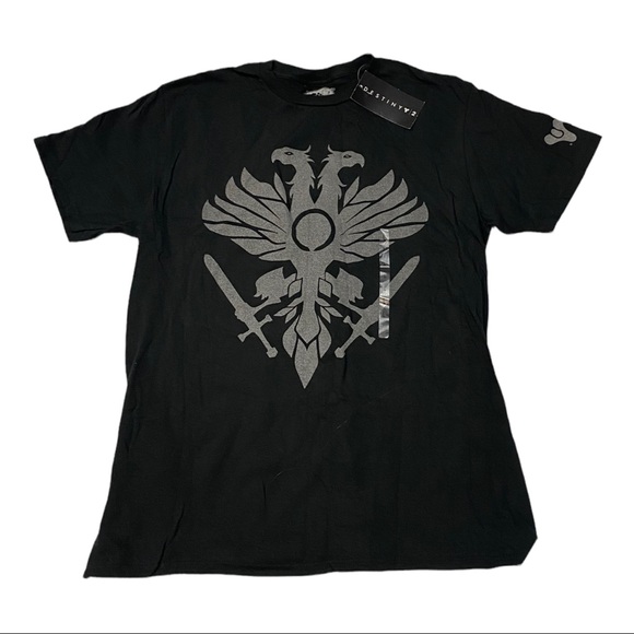 Teens Unisex Black L Destiny 2 Crucible Logo Reflective T-Shirt Bungie - Picture 1 of 3